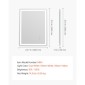 Καθρέφτης μπάνιου VEVOR LED, 60 x 80 cm Καθρέφτης μπάνιου LED με μπροστινό φωτισμό και οπίσθιο φωτισμό, καθρέφτης μνήμης κατά της ομίχλης με φώτα, Stepless 3 χρώματα Καθρέφτης μπάνιου με δυνατότητα ρύθμισης θερμοκρασίας, επιτοίχιος