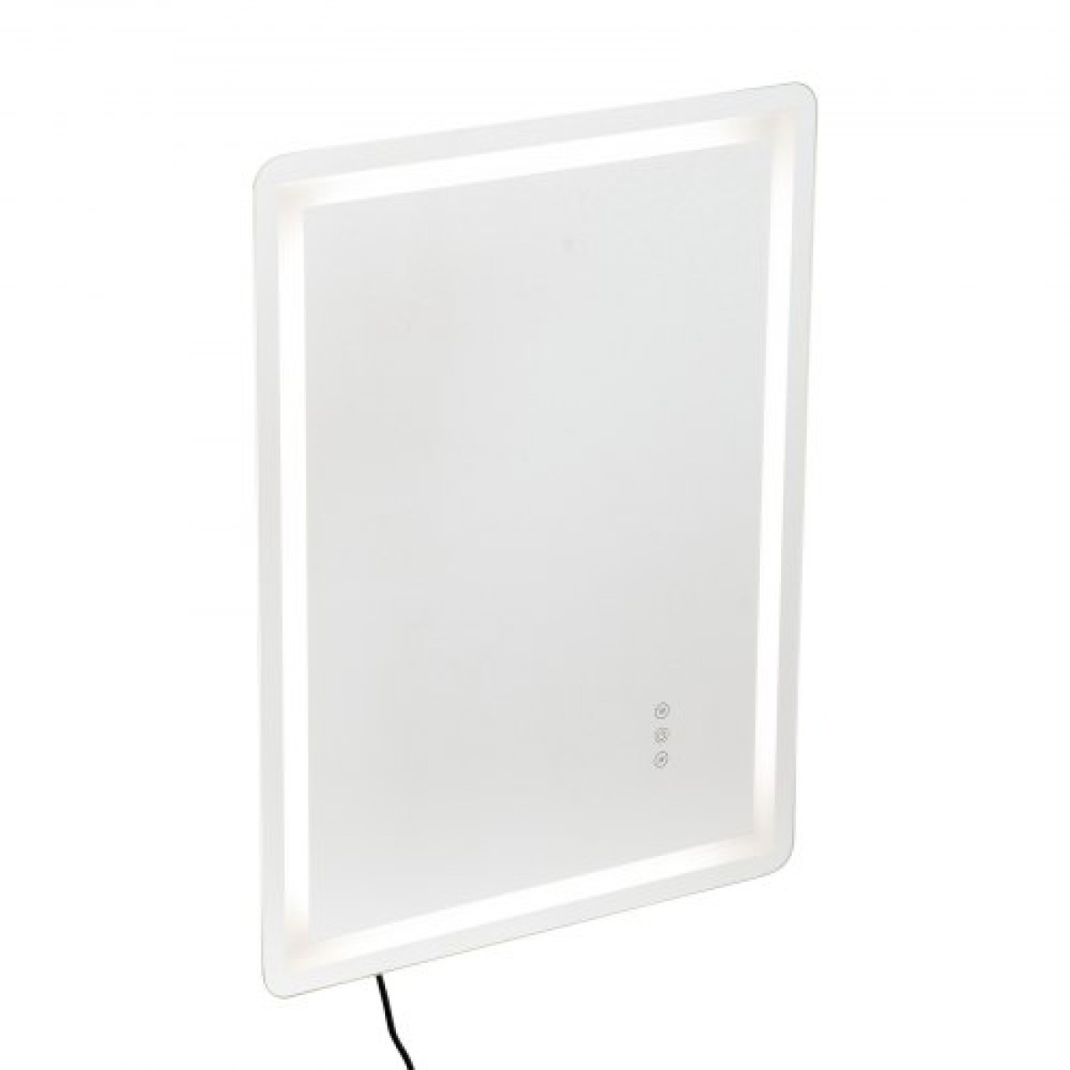 Καθρέφτης μπάνιου VEVOR LED, 60 x 80 cm Καθρέφτης μπάνιου LED με μπροστινό φωτισμό και οπίσθιο φωτισμό, καθρέφτης μνήμης κατά της ομίχλης με φώτα, Stepless 3 χρώματα Καθρέφτης μπάνιου με δυνατότητα ρύθμισης θερμοκρασίας, επιτοίχιος