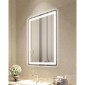 Καθρέφτης μπάνιου VEVOR LED, 60 x 80 cm Καθρέφτης μπάνιου LED με μπροστινό φωτισμό και οπίσθιο φωτισμό, καθρέφτης μνήμης κατά της ομίχλης με φώτα, Stepless 3 χρώματα Καθρέφτης μπάνιου με δυνατότητα ρύθμισης θερμοκρασίας, επιτοίχιος