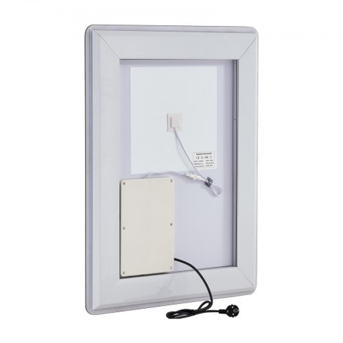Καθρέφτης μπάνιου VEVOR LED, 60 x 80 cm Καθρέφτης μπάνιου LED με μπροστινό φωτισμό και οπίσθιο φωτισμό, καθρέφτης μνήμης κατά της ομίχλης με φώτα, Stepless 3 χρώματα Καθρέφτης μπάνιου με δυνατότητα ρύθμισης θερμοκρασίας, επιτοίχιος