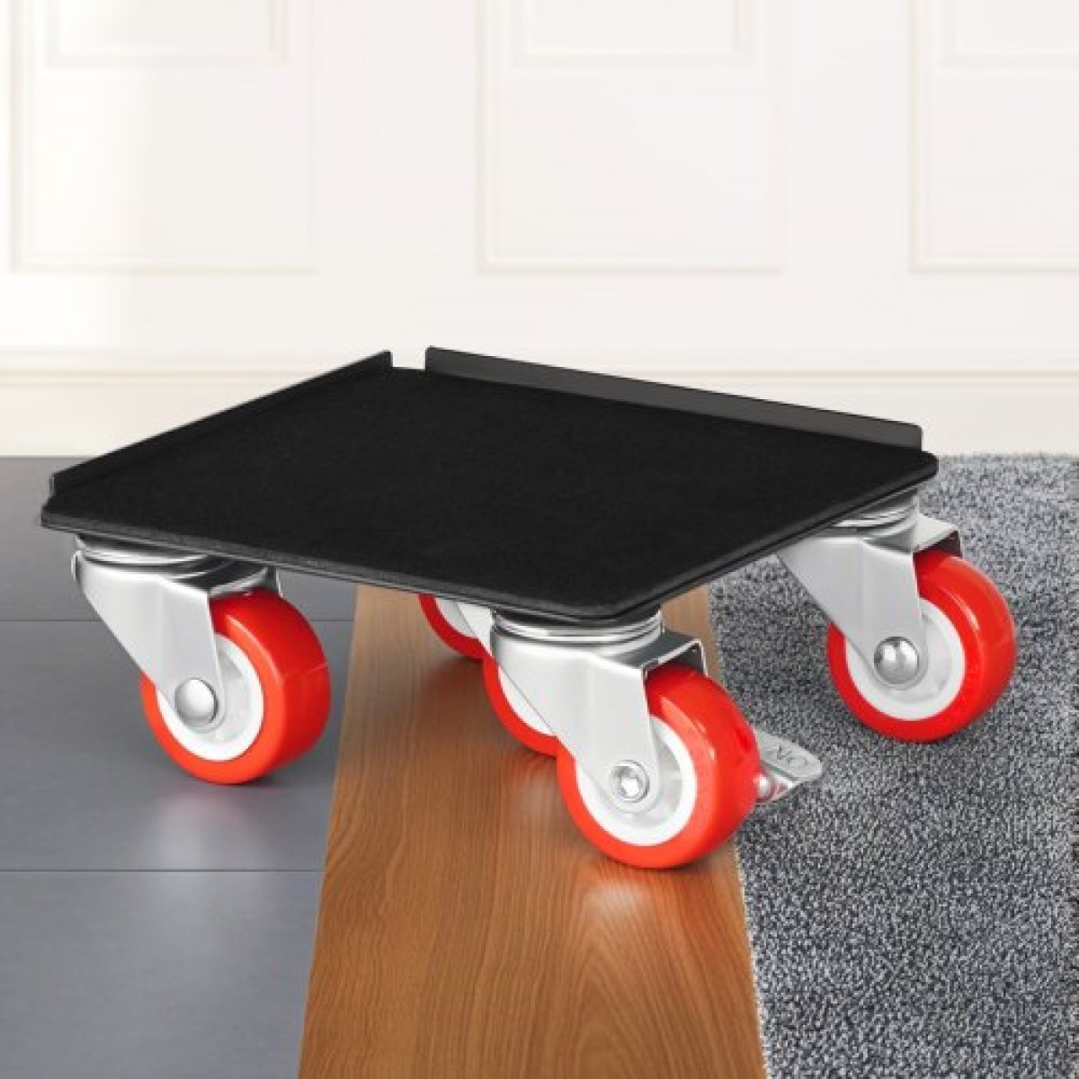 VEVOR Furniture Dolly, Μέγιστο Φορτίο 1200 lbs, Μετακινήσεις επίπλων βαρέως τύπου με 5 τροχούς περιστροφής 360°, πάνελ από ανθρακούχο χάλυβα, Σετ εργαλείων ανύψωσης επίπλων για συσκευές, Καναπές, Ψυγείο, Πλυντήριο ρούχων