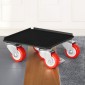 VEVOR Furniture Dolly, Μέγιστο Φορτίο 1200 lbs, Μετακινήσεις επίπλων βαρέως τύπου με 5 τροχούς περιστροφής 360°, πάνελ από ανθρακούχο χάλυβα, Σετ εργαλείων ανύψωσης επίπλων για συσκευές, Καναπές, Ψυγείο, Πλυντήριο ρούχων