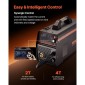 VEVOR MIG Welder, 160A Synergic Mig Welding Machine, 4-in-1 Gas MIG/Flux Core MIG/Stick/Lift TIG Multi-Process Welder Engine with IGBT Inverter Technology and LCD Screen Display