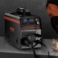 VEVOR MIG Welder, 160A Synergic Mig Welding Machine, 4-in-1 Gas MIG/Flux Core MIG/Stick/Lift TIG Multi-Process Welder Engine with IGBT Inverter Technology and LCD Screen Display