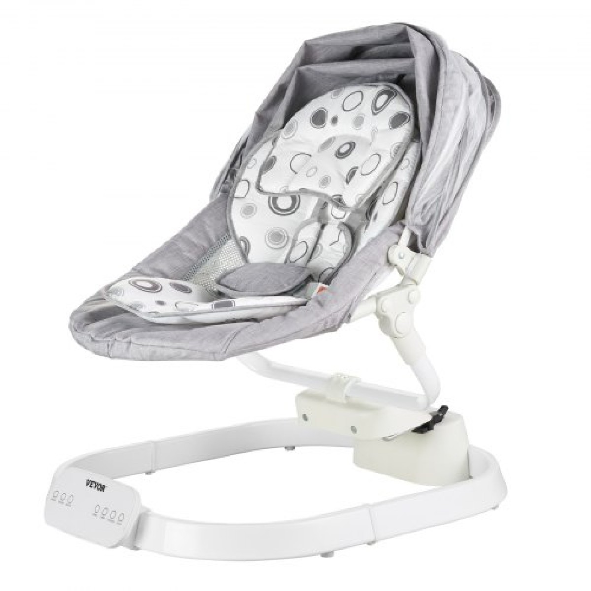 VEVOR Baby Swing, Baby Rocker για βρέφη με 3 ταχύτητες & 3 θέσεις καθισμάτων, πάνελ αφής IMD, τηλεχειριστήριο, Bluetooth & 10 προκαθορισμένα νανουρίσματα, φορητή βρεφική κούνια για 0-9 μηνών αγόρια κορίτσια έως 20 λίβρες