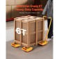 VEVOR Machine Skate, 6T Machinery Skate Dolly, 13228 lbs Machinery Moving Skate, Machinery Mover Skate με καπάκι περιστροφής 360° και κατευθυντικούς κυλίνδρους PU, βιομηχανικός εξοπλισμός βαρέως τύπου, κίτρινο