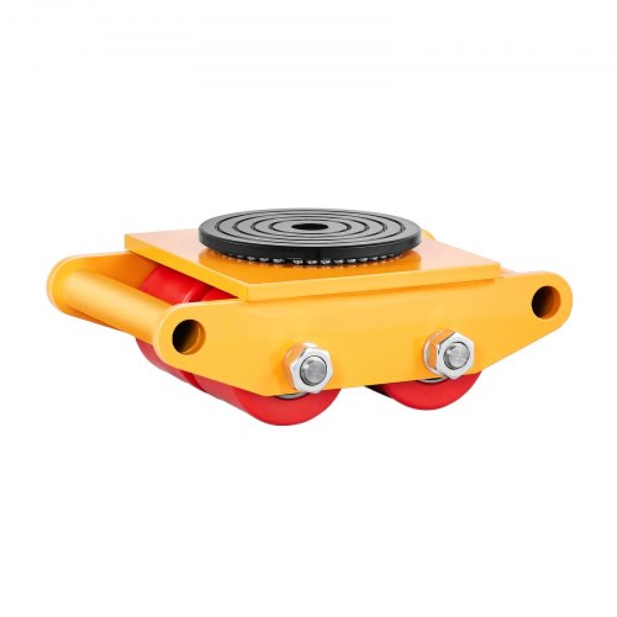 VEVOR Machine Skate, 6T Machinery Skate Dolly, 13228 lbs Machinery Moving Skate, Machinery Mover Skate με καπάκι περιστροφής 360° και κατευθυντικούς κυλίνδρους PU, βιομηχανικός εξοπλισμός βαρέως τύπου, κίτρινο