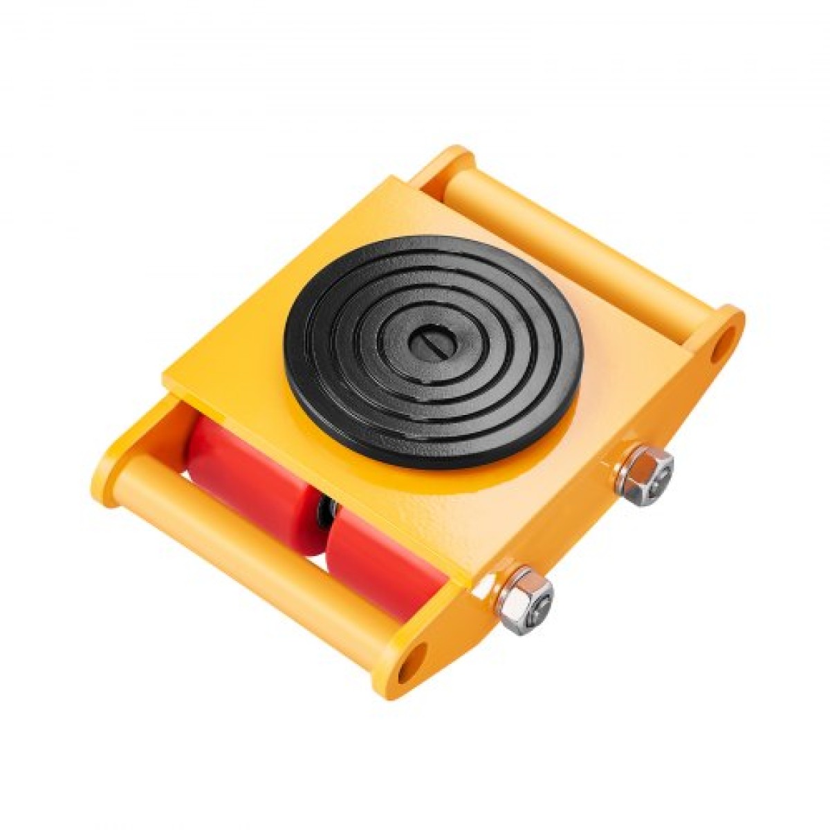 VEVOR Machine Skate, 6T Machinery Skate Dolly, 13228 lbs Machinery Moving Skate, Machinery Mover Skate με καπάκι περιστροφής 360° και κατευθυντικούς κυλίνδρους PU, βιομηχανικός εξοπλισμός βαρέως τύπου, κίτρινο