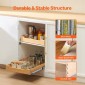 Συρτάρι ντουλαπιού VEVOR Pull Out, 17" Π x 21" D Συρτάρι ντουλαπιού, Soft Close Slide out ράφι, συρόμενο ξύλινο συρτάρι βαρέως τύπου, βάση συναρμολόγησης κάτω και πλαϊνή οργάνωση ντουλαπιού για ντουλάπι κουζίνας μπάνιο
