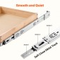Συρτάρι ντουλαπιού VEVOR Pull Out, 17" Π x 21" D Συρτάρι ντουλαπιού, Soft Close Slide out ράφι, συρόμενο ξύλινο συρτάρι βαρέως τύπου, βάση συναρμολόγησης κάτω και πλαϊνή οργάνωση ντουλαπιού για ντουλάπι κουζίνας μπάνιο