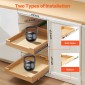 Συρτάρι ντουλαπιού VEVOR Pull Out, 17" Π x 21" D Συρτάρι ντουλαπιού, Soft Close Slide out ράφι, συρόμενο ξύλινο συρτάρι βαρέως τύπου, βάση συναρμολόγησης κάτω και πλαϊνή οργάνωση ντουλαπιού για ντουλάπι κουζίνας μπάνιο