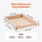 Συρτάρι ντουλαπιού VEVOR Pull Out, 17" Π x 21" D Συρτάρι ντουλαπιού, Soft Close Slide out ράφι, συρόμενο ξύλινο συρτάρι βαρέως τύπου, βάση συναρμολόγησης κάτω και πλαϊνή οργάνωση ντουλαπιού για ντουλάπι κουζίνας μπάνιο