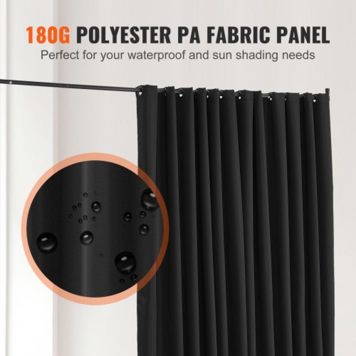 VEVOR Room Divider, Φορητό Panel Divider Room with Wheels Divider Stand, Freestanding Room Divider Οθόνη Privacy για Γραφείο, Υπνοδωμάτιο, Τραπεζαρία, Μελέτη, Μαύρο