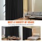 VEVOR Room Divider, Φορητό Panel Divider Room with Wheels Divider Stand, Freestanding Room Divider Οθόνη Privacy για Γραφείο, Υπνοδωμάτιο, Τραπεζαρία, Μελέτη, Μαύρο