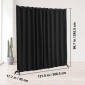 VEVOR Room Divider, Φορητό Panel Divider Room with Wheels Divider Stand, Freestanding Room Divider Οθόνη Privacy για Γραφείο, Υπνοδωμάτιο, Τραπεζαρία, Μελέτη, Μαύρο