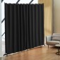 VEVOR Room Divider, Φορητό Panel Divider Room with Wheels Divider Stand, Freestanding Room Divider Οθόνη Privacy για Γραφείο, Υπνοδωμάτιο, Τραπεζαρία, Μελέτη, Μαύρο