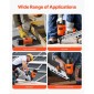 VEVOR Framing Nailer, 50 έως 90 mm 21 Degree Full Round Head πνευματικό καρφωτικό πλαισίωσης με λειτουργίες διπλής σκανδάλης & ρύθμιση βάθους χωρίς εργαλεία, 80-120 PSI Pro Air Nail Gun για πλαισίωση δαπέδων δαπέδου