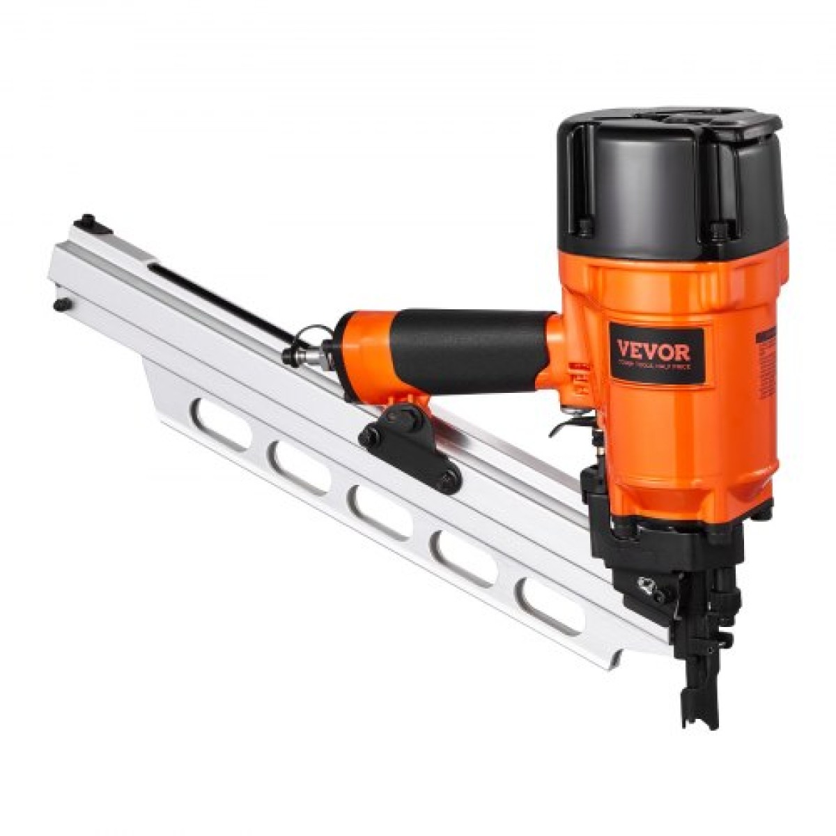 VEVOR Framing Nailer, 50 έως 90 mm 21 Degree Full Round Head πνευματικό καρφωτικό πλαισίωσης με λειτουργίες διπλής σκανδάλης & ρύθμιση βάθους χωρίς εργαλεία, 80-120 PSI Pro Air Nail Gun για πλαισίωση δαπέδων δαπέδου