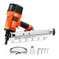 VEVOR Framing Nailer, 50 έως 90 mm 21 Degree Full Round Head πνευματικό καρφωτικό πλαισίωσης με λειτουργίες διπλής σκανδάλης & ρύθμιση βάθους χωρίς εργαλεία, 80-120 PSI Pro Air Nail Gun για πλαισίωση δαπέδων δαπέδου