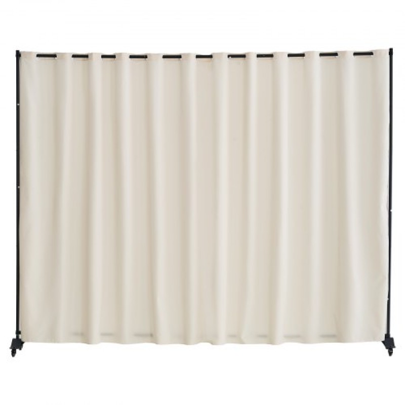 VEVOR Room Divider, Φορητό Panel Divider Room with Wheels Divider Stand, Freestanding Room Divider Screen Privacy for Office, Υπνοδωμάτιο, Τραπεζαρία, Μελέτη, Μπεζ