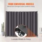 VEVOR Room Divider, Φορητό Panel Divider Room with Wheels Divider Stand, Freestanding Room Divider Screen Privacy for Office, Υπνοδωμάτιο, Τραπεζαρία, Μελέτη, Γκρι
