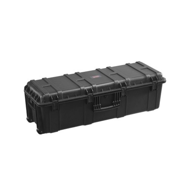 Αδιάβροχη σκληρή θήκη VEVOR 5.5 Cu.ft, Αδιάβροχη σκληρή θήκη μεγάλης χωρητικότητας με 3 λαβές, αδιάβροχη προστατευτική θήκη IP67 με 6 κλιπ, 6 τρύπες για λουκέτο και αφρός για μεγάλο εξοπλισμό, μαύρο