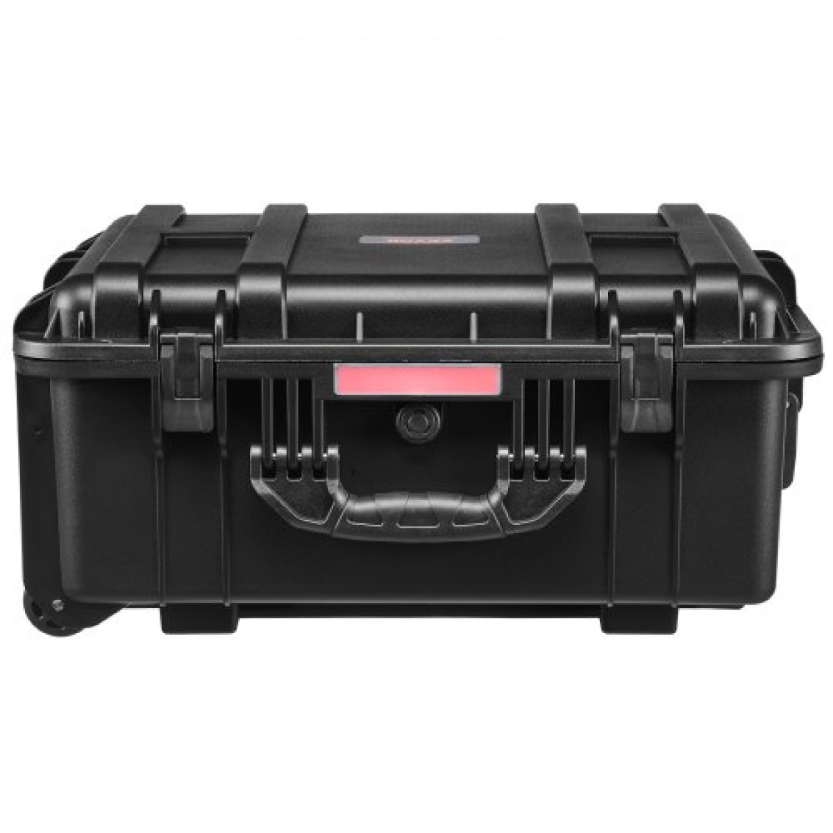 Αδιάβροχη σκληρή θήκη VEVOR 2.5 Cu.ft, αδιάβροχη σκληρή θήκη με κυλιόμενους τροχούς και ανασυρόμενη λαβή έλξης, αδιάβροχη προστατευτική θήκη IP67 με 4 κλιπ, 4 τρύπες για λουκέτο και τοποθετημένο αφρό, μαύρο