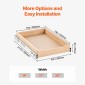 Συρτάρι ντουλαπιών VEVOR Pull Out, 14" Π x 21" D Συρτάρι ντουλαπιού, Soft Close Slide out ράφι, συρόμενο ξύλινο συρτάρι βαρέως τύπου, βάση συναρμολόγησης κάτω και πλευρική οργάνωση ντουλαπιού για ντουλάπι κουζίνας μπάνιο