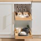 Συρτάρι ντουλαπιών VEVOR Pull Out, 14" Π x 21" D Συρτάρι ντουλαπιού, Soft Close Slide out ράφι, συρόμενο ξύλινο συρτάρι βαρέως τύπου, βάση συναρμολόγησης κάτω και πλευρική οργάνωση ντουλαπιού για ντουλάπι κουζίνας μπάνιο