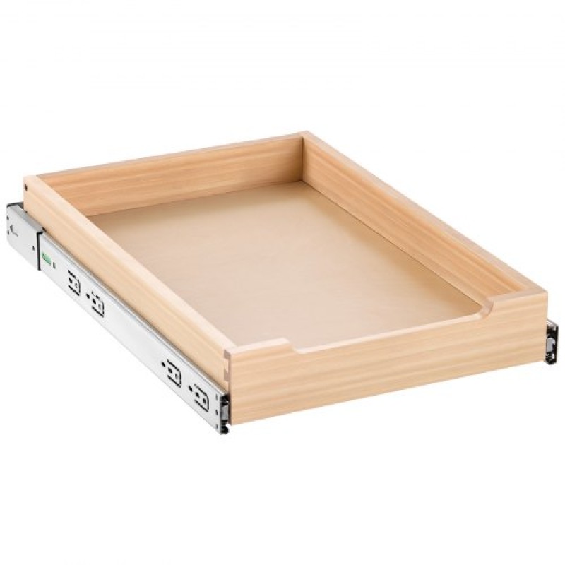 Συρτάρι ντουλαπιών VEVOR Pull Out, 14" Π x 21" D Συρτάρι ντουλαπιού, Soft Close Slide out ράφι, συρόμενο ξύλινο συρτάρι βαρέως τύπου, βάση συναρμολόγησης κάτω και πλευρική οργάνωση ντουλαπιού για ντουλάπι κουζίνας μπάνιο