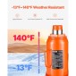 VEVOR Hydraulic Bottle Jack, 30 Ton/66138 lbs Welded Bottle Jack with 11,22''-18,66'' Lifting Range & 3-Section Long Handle, for Car, Pickup, Truck, RV, Auto Repair, Industrial Engineering