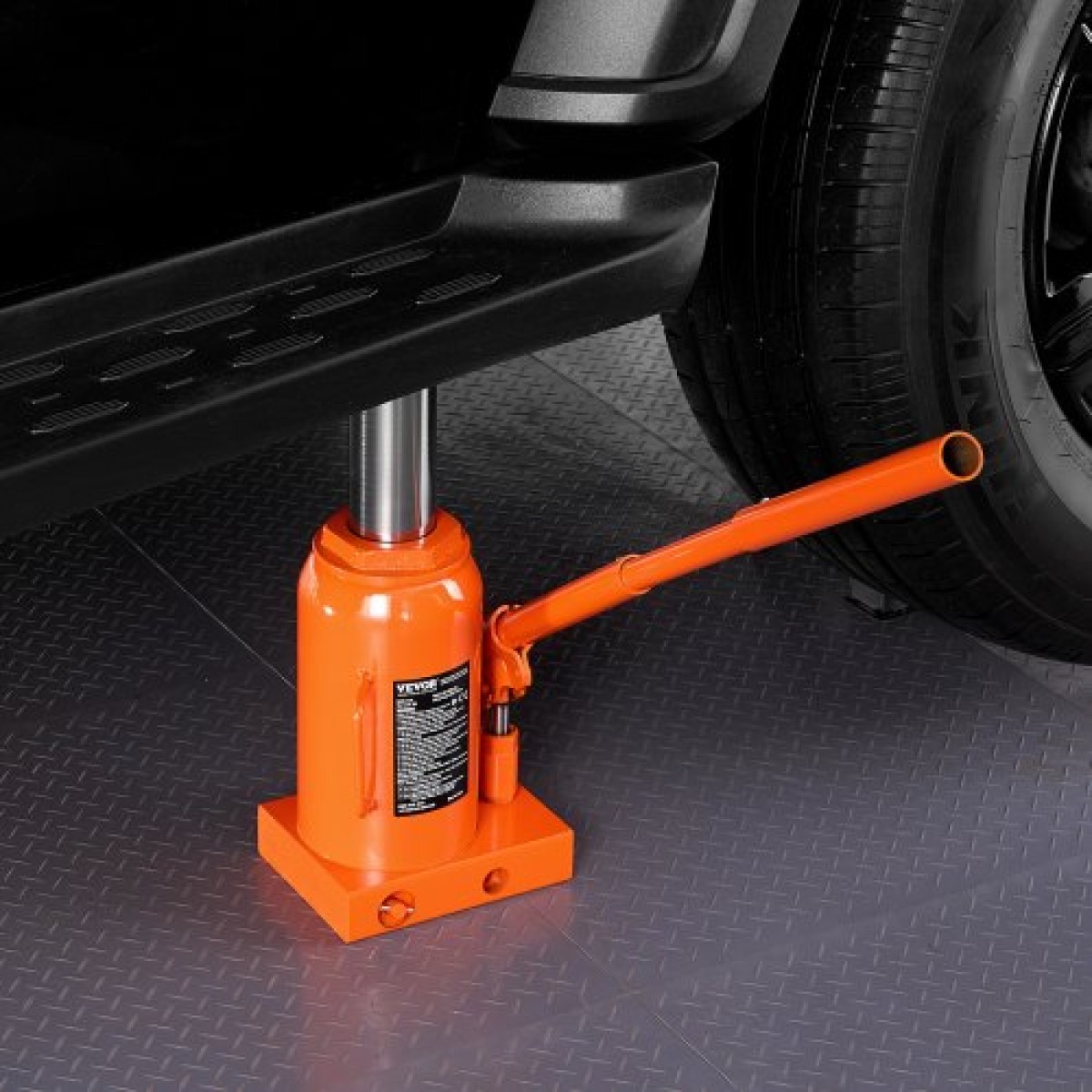 VEVOR Hydraulic Bottle Jack, 30 Ton/66138 lbs Welded Bottle Jack with 11,22''-18,66'' Lifting Range & 3-Section Long Handle, for Car, Pickup, Truck, RV, Auto Repair, Industrial Engineering