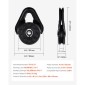 VEVOR 14,5 Ton Snatch Block για ανάκτηση βαρούλκου, Heavy Duty 32.000 lbs Strength Break, Work with 3/8 inch Rope, Compact Offroad Recovery εξάρτημα για ρυμούλκηση και ανάκτηση σε φορτηγό, τρακτέρ, ATV & UTV