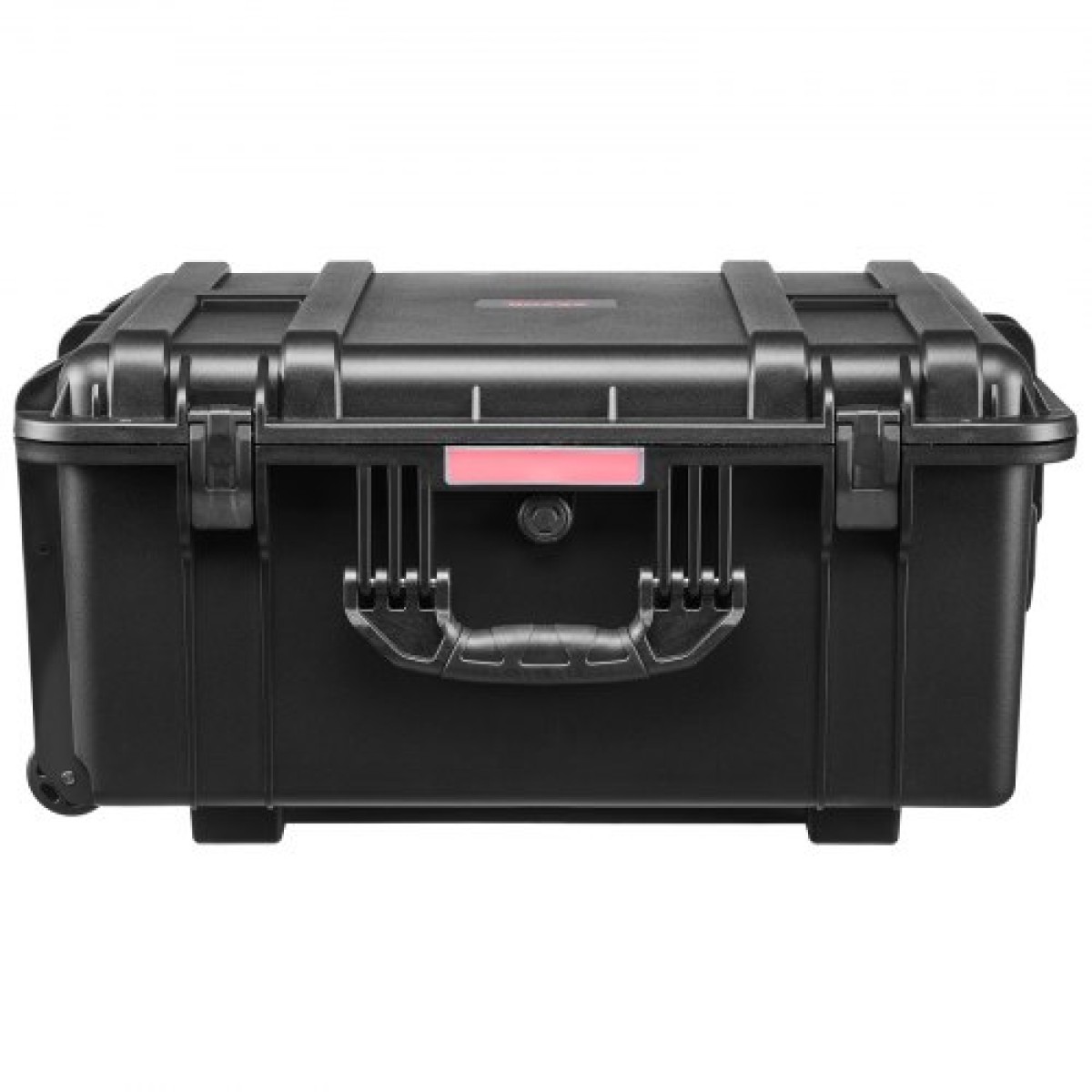 Αδιάβροχη σκληρή θήκη VEVOR 3.5 Cu.ft, αδιάβροχη σκληρή θήκη με τροχούς και αναδιπλούμενη λαβή έλξης, αδιάβροχη προστατευτική θήκη IP67 με κλιπ, τρύπες για λουκέτο και εισαγόμενο αφρό, μαύρη (μεγάλη)