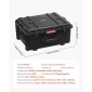 Αδιάβροχη σκληρή θήκη VEVOR 3.5 Cu.ft, αδιάβροχη σκληρή θήκη με τροχούς και αναδιπλούμενη λαβή έλξης, αδιάβροχη προστατευτική θήκη IP67 με κλιπ, τρύπες για λουκέτο και εισαγόμενο αφρό, μαύρη (μεγάλη)