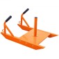 VEVOR Weight Training Pull Sled, Fitness Strength Speed ​​Training Sled with Handle, Steel Power Sled Εξοπλισμός προπόνησης για αθλητική άσκηση και βελτίωση ταχύτητας, κατάλληλο για πιάτο βάρους 1"&2", πορτοκαλί
