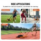 VEVOR Weight Training Pull Sled, Fitness Strength Speed ​​Training Sled with Handle, Steel Power Sled Εξοπλισμός προπόνησης για αθλητική άσκηση και βελτίωση ταχύτητας, κατάλληλο για πιάτο βάρους 1"&2", πορτοκαλί