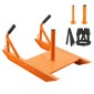 VEVOR Weight Training Pull Sled, Fitness Strength Speed ​​Training Sled with Handle, Steel Power Sled Εξοπλισμός προπόνησης για αθλητική άσκηση και βελτίωση ταχύτητας, κατάλληλο για πιάτο βάρους 1"&2", πορτοκαλί