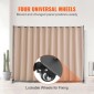 VEVOR Room Divider, Φορητό Panel Divider Room with Wheels Divider Stand, Freestanding Room Divider Οθόνη Privacy για Γραφείο, Υπνοδωμάτιο, Τραπεζαρία, Μελέτη, Καφέ
