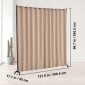 VEVOR Room Divider, Φορητό Panel Divider Room with Wheels Divider Stand, Freestanding Room Divider Οθόνη Privacy για Γραφείο, Υπνοδωμάτιο, Τραπεζαρία, Μελέτη, Καφέ