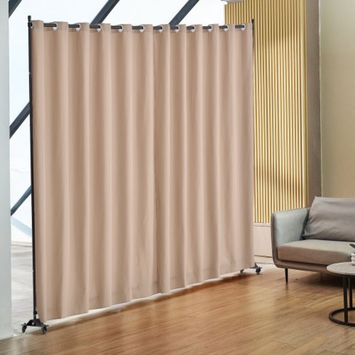 VEVOR Room Divider, Φορητό Panel Divider Room with Wheels Divider Stand, Freestanding Room Divider Οθόνη Privacy για Γραφείο, Υπνοδωμάτιο, Τραπεζαρία, Μελέτη, Καφέ