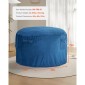 Καρέκλα VEVOR Bean Bag, στρογγυλή καρέκλα BeanBag με αφαιρούμενο και πλενόμενο κάλυμμα για ενήλικες, ολλανδικό βελούδο & αφρό υψηλής πυκνότητας με γέμιση για ενήλικες Bean bag με λαβή και πλαϊνή τσέπη για σαλόνι, υπνοδωμάτιο, μπλε