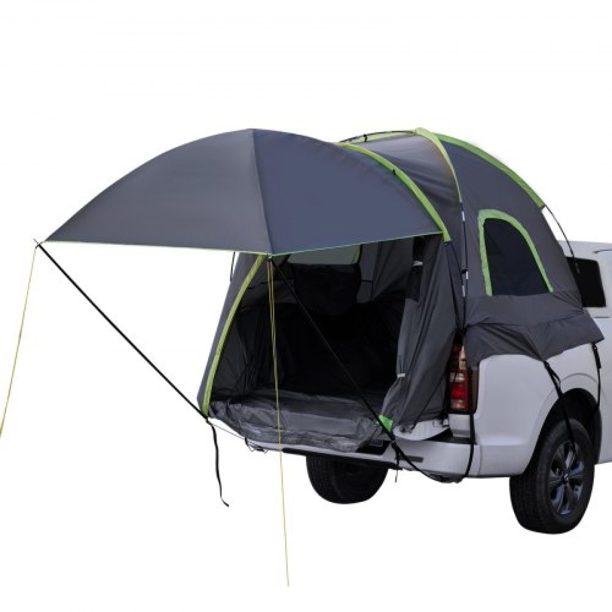 Σκηνή VEVOR Pickup Truck, ταιριάζει σε σκηνές φορτηγού 8,0-8,2 ft για κάμπινγκ, αδιάβροχη PU2000 2-3 ατόμων σκηνή κρεβατιού για φορτηγό, ανθεκτικό κέλυφος τροχόσπιτου κρεβατιού φορτηγού με επεκτάσιμη τέντα, Rainfly, τσάντα αποθήκευσης