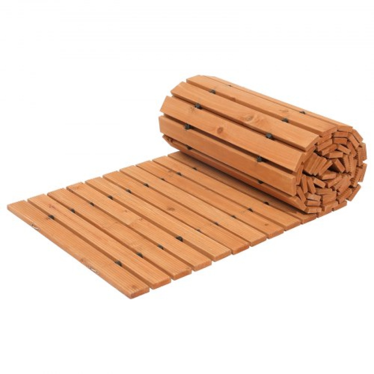 VEVOR Wooden Garden Pathway, 12 ft L x 17 in W, Αντιολισθητικός ίσιος διάδρομος κήπου, Roll Out Cedar Outdoor Walkway Path με συρματόσχοινο, Διακοσμητικός πλακόστρωτος κήπου για γαμήλιο πάρτι στην πίσω αυλή