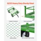 VEVOR 1200 Lbs Steel Garden Cart, Heavy Duty Pullable Garden Wagon Yard Cart, 2 in 1 Outdoor Metal Utility Wagon Yard Trailer με ελαστικά παντός εδάφους 13", αφαιρούμενες πλευρές από πλέγμα και περιστρεφόμενη λαβή 180°