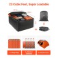 Τσάντα μεταφοράς φορτίου VEVOR Car Rooftop Cargo, 23 Cubic Feet Roof Cargo Carrier, Heavy Duty 840D PVC 100% αδιάβροχη τσάντα αποσκευών οροφής αυτοκινήτου για όλα τα οχήματα με/χωρίς ράφι- με κλειδαριά, αντιολισθητικό χαλάκι, γάντζος 6 θυρών