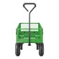 VEVOR 680 Lbs Steel Garden Cart on Wheels, Heavy Duty Garden Wagon Cart Pullable, Metal Outdoor Utility Yard Wagon Carts με ελαστικά 10", Mesh αφαιρούμενα πλαϊνά και περιστρεφόμενη λαβή 180°