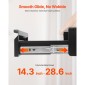 VEVOR 16" Ευρύ συρτάρι κάτω από το γραφείο, συρτάρι έξω, Εξάρτημα πτυσσόμενου συρταριού τοποθετημένο κάτω από το γραφείο, κρυφός οργανωτής αποθήκευσης επιφάνειας εργασίας, συρτάρι μολυβιών κάτω από το τραπέζι για γραφείο, Σταθμός εργασίας οικιακής βά
