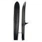 Θαλάσσιο σκι VEVOR 116,8 cm / 46 ίντσες, Εκπαιδευτικά θαλάσσιου σκι με ρυθμιζόμενα δεσίματα X-7, σχοινί διπλής λαβής & αφαιρούμενη σταθεροποιητική μπάρα, Training Waterskis Combo για νέους έως 136 κιλά