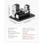 VEVOR Didactical Mini Metal Lathe Machine, 70 x 130 mm (2,76 x 5,12 in), 36W Power Μεταλλικός Τόρνος, 20.000 RPM Ταχύτητα, με τσοκ 3 σιαγόνων, χειροτροχός από κράμα αλουμινίου, για επεξεργασία εξαρτημάτων ακριβείας μαλακών μετάλλων ξύλου